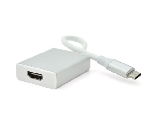 Перехідник USB-C to HDMI F 0.1m 4K silver Voltronic (YT-C-Type-C(M)/HDMI(F)S)
