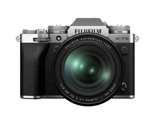 Цифровий фотоапарат Fujifilm X-T5 + XF 16-80 F4 Kit Silver (16939497)