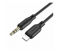 Кабель мультимедійний Lightning to 3.5mm M 1.0m silicone black BOROFONE (6941991101045)