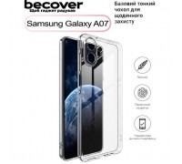 Чохол до мобільного телефона BeCover Silicone Samsung Galaxy A07 SM-A075 Transparent (713686)