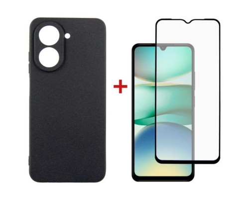 Чохол до мобільного телефона Dengos Xiaomi Redmi A5 Case Carbon + Glass (Black) (DG-KM-152)