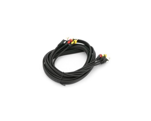 Кабель мультимедійний 3xRCA M to 3xRCA M 3.0m black Voltronic (YT-3хRCA(M)/3хRCA(M)-3.0P)