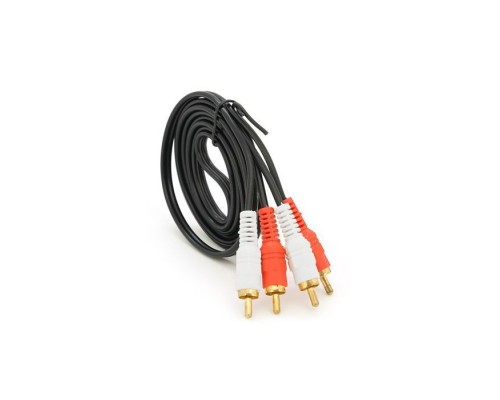 Кабель мультимедійний 2xRCA M to 2xRCA M 1.5m black Voltronic (YT-2хRCA(M)/2хRCA(M)-1.5)