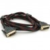 Кабель мультимедійний DVI M to DVI M 3.0m 24+1pin black/red Merlion (YT-DVI(M)/(M)NY/RD-3.0m)