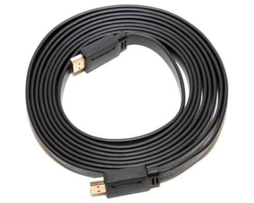 Кабель мультимедійний HDMI M to HDMI M 3.0m V1.4 black Merlion (YT-HDMI(M)/(M)SLIM-3.0m/06178)