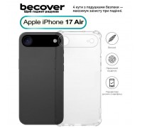 Чохол до мобільного телефона BeCover Anti-Shock Apple iPhone 17 Air Clear (713795)