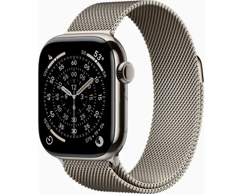 Смарт-годинник Apple Watch Series 11 GPS + Cellular 42mm Natural Titanium Case with Natural Milanese Loop (MF8P4RK/A)