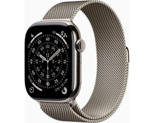 Смарт-годинник Apple Watch Series 11 GPS + Cellular 46mm Natural Titanium Case with Natural Milanese Loop - M/L (MFD04RK/A)