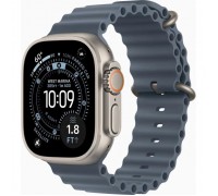 Смарт-годинник Apple Watch Ultra 3 GPS + Cellular 49mm Natural Titanium Case with Anchor Blue Ocean Band (MEWH4QP/A)