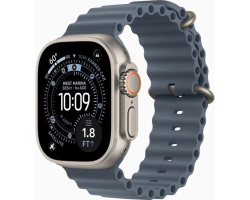 Смарт-годинник Apple Watch Ultra 3 GPS + Cellular 49mm Natural Titanium Case with Anchor Blue Ocean Band (MEWH4QP/A)