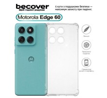 Чохол до мобільного телефона BeCover Anti-Shock Motorola Edge 60 Clear (713804)