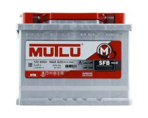 Акумулятор автомобільний MUTLU 6СТ-60 (0) SFB L2.60.051.A