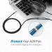 Кабель мультимедійний 3.5mm M to 3.5mm F 1.5m AV118 blue Ugreen (40674)