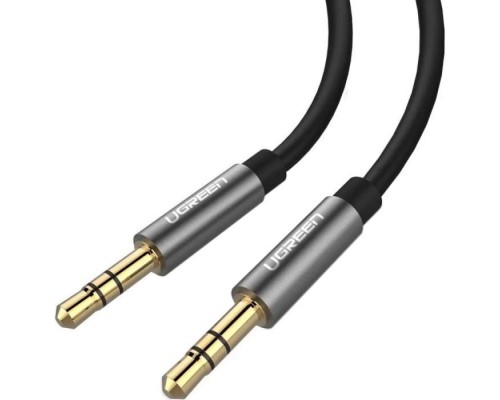 Кабель мультимедійний 3.5mm M to 3.5mm M 1.5m AV119 black Ugreen (10734)