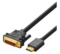 Кабель мультимедійний HDMI M to DVI M 1.5m HD106 black Ugreen (11150)