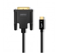 Кабель мультимедійний USB-C to DVI M 1.8m black Choetech (XCD-0018-BK)