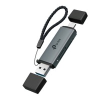 Зчитувач флеш-карт TP-Link USB-C + USB 2.0 SD + TF silver (UA430D)