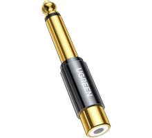 Перехідник 6.35mm M to RCA F AV169 black Ugreen (80731)