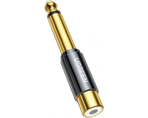 Перехідник 6.35mm M to RCA F AV169 black Ugreen (80731)