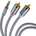 Кабель мультимедійний 3.5mm M to 2xRCA M 1.0m Essager (EYPZJ-MY0H)