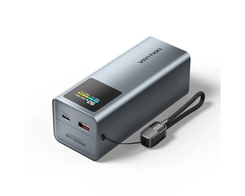Батарея універсальна Vention 20000 mAh 100W Gray TFT Display Type (FKCH0)