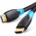 Кабель мультимедійний HDMI M to HDMI M 15.0m 4K30Hz black Vention (AACBN)