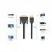 Кабель мультимедійний HDMI M to DVI M 1.0m 4K60Hz black Vention (ABFBF)