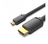 Кабель мультимедійний HDMI M to HDMI micro M 1.0m 4K60Hz black Vention (AGIBF)
