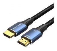 Кабель мультимедійний HDMI M to HDMI M 2.0m 8K60Hz cotton braided blue Vention (ALGLH)