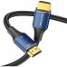 Кабель мультимедійний HDMI M to HDMI M 2.0m 8K60Hz cotton braided blue Vention (ALGLH)