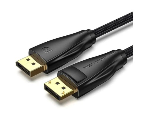 Кабель мультимедійний DisplayPort M to DisplayPort M 1.0m 8K60Hz black Vention (HCCBF)