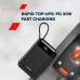 Батарея універсальна Canyon 20000mAh OnPower 204 PD/20W Built-in Lightning Cable (CNS-CPB204B)