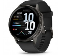 Смарт-годинник Garmin Venu 4 (45mm), Black w/ Slate + Black, GPS смарт-годинник (010-03014-00)