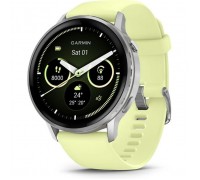 Смарт-годинник Garmin Venu 4 (45mm), Gray w/ Silver + Citron, GPS смарт-годинник (010-03014-02)