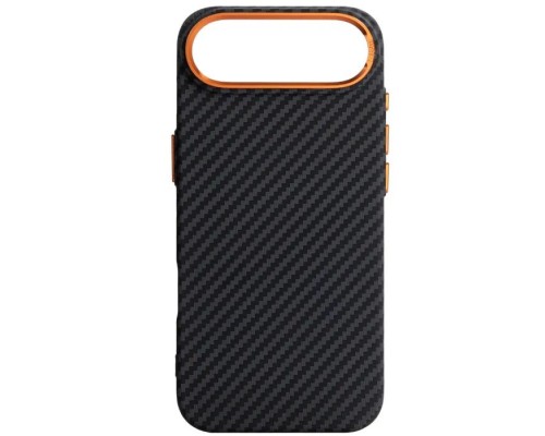 Чохол до мобільного телефона Armorstandart LikeCarbon2 SE MagCase Apple iPhone 17 Air Black Orange (ARM89155)