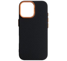 Чохол до мобільного телефона Armorstandart LikeCarbon2 SE MagCase Apple iPhone 17 Kevlar Black Orange (ARM89163)