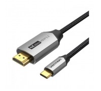 Кабель мультимедійний USB-C to HDMI M 2.0m V2.0 4K 60Hz black Vention (CRBBH)