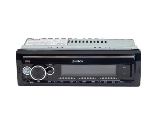 Автомагнітола PULSO RGB, USB, FM, RCA, LCD-дисплей, 4х50 Вт (P110211)