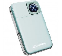 Батарея універсальна ColorWay 10 000 mAh PD/22.5W, 15W MagSafe & Watch Wireless Aquamarine (CW-PB100LPA2MT-WPDD)