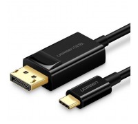 Кабель мультимедійний USB-C to DisplayPort M 1.5m 4K30Hz black Ugreen (50994)