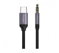 Кабель мультимедійний USB-C to 3.5mm M 1.0m gray Essager (EZJE02-0G)
