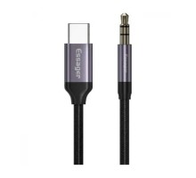 Кабель мультимедійний USB-C to 3.5mm M 1.0m gray Essager (EZJE02-0G)