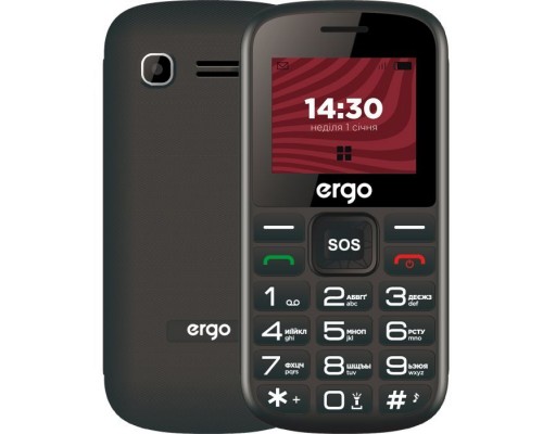 Мобільний телефон Ergo R202 Black