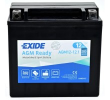 Акумулятор автомобільний EXIDE Мото Ready AGM 12Ah (+/-) (200EN) (AGM12-12.1)