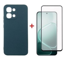 Чохол до мобільного телефона Dengos Carbon + glass Oppo A6 Pro Blue (DG-KM-187)
