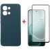 Чохол до мобільного телефона Dengos Carbon + glass Oppo A6 Pro Blue (DG-KM-187)