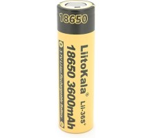Акумулятор 18650 3600mAh, 3.7V(2.75-4.2V) Liitokala (Lii-36S+)