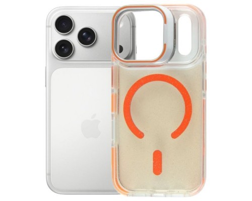 Чохол до мобільного телефона BeCover FIBRA Star Shine MagSafe Apple iPhone 17 Pro Max Orange (715436)