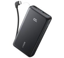 Батарея універсальна Anker 20000mAh 22.5W Built-In USB-C Cable Black (A110EH11)