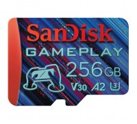 Карта пам'яті SanDisk 256GB microSDXC class 10 UHS-I U3 V30 A2 GamePlay (SDSQXAV-256G-GN6XN)